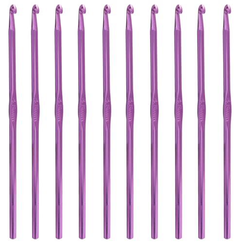 Bivethoi Aluminum Crochet Hook 4.5mm, 20 Pcs | Knitting Needles, Bulk Set, For Craft Yarn, For Beginners - size: 4.5mm