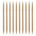 HARFINGTON 8Pcs Bamboo Knitting Needles Double Pointed Size US 15(10mm) Carbonized 10 Inch(25cm) Straight for Handmade Creative DIY Knitting Craft Yarn - size: US 15(10mm)