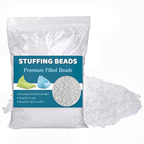 300g/10.58oz Poly Pellets, Weighted Beads, Stuffing for Stuffed Animals | Weighted Beads for Stuffed Animals, Weighted Stuffing Bead for Halloween Christmas Craft DIY Decor - size: 300g