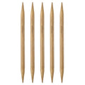 Generic 5Pcs Bamboo Knitting Needles Double Pointed Size US 15(10mm) Carbonized 7.9 Inch(20cm) Straight for Handmade Creative DIY Knitting Craft Yarn