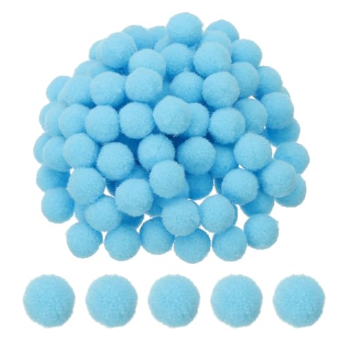 PATIKIL 0.6inch Pom Poms for Crafts, 500pcs Small Pompoms for Crafts Mini Puff Balls Bulk High Elasticity Fuzzy Balls for Hats Christmas Art DIY, Blue - color: Blue, size: 0.6inch