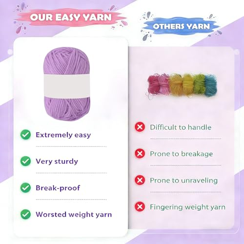 Crochet Kit for Beginners, Cute Animals DIY Crochet & Knitting Starter Kit | with Video for Adults