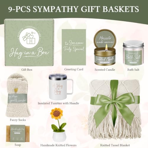 Get Well Gifts for Women After Surgery, Sending Sunshine Relaxing Gift Baskets for Mom Women Her Best Friend Wife Daughter Birthday Gifts Self Care Kit, Get Well Soon Spa Basket Care Package - color: Ivory White