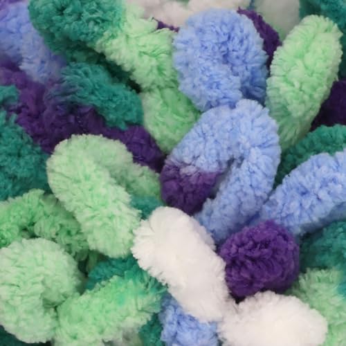 JubileeYarn Fun Finger Pride Loops Yarn - 100g/Skein Jumbo Polyester - Rustin - 5 Skeins - color: 060 Rustin