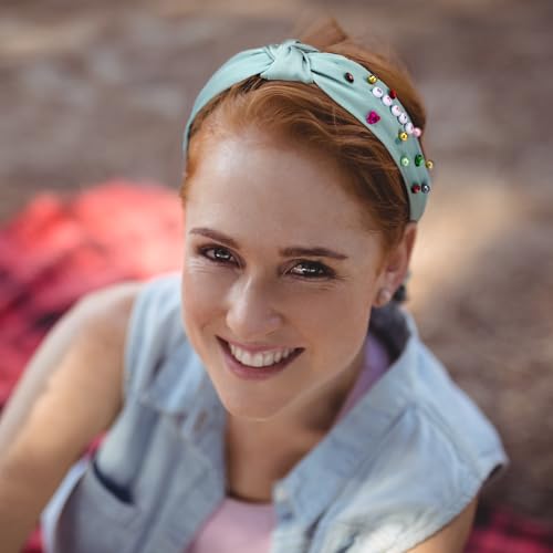 636 Pieces DIY Headband Making Kit Gift Make Your Own Fashion Hair Accessories Set with Alphabet Beads Rhinestone Diamond Pearl for Summer Birthday Party Supplies - style: Shining Style
