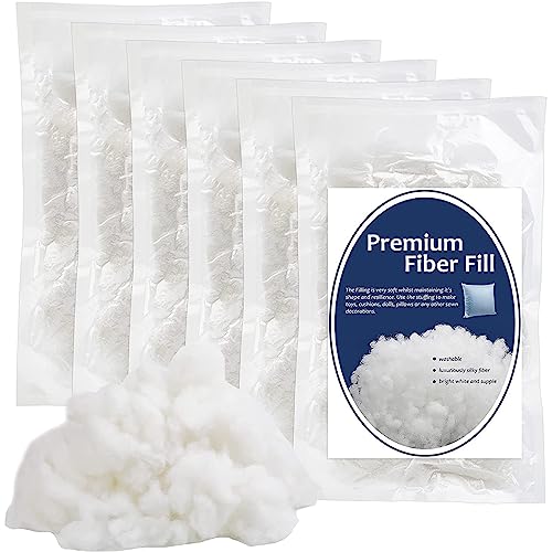 950g/33.5oz Polyester Fiber Fill, Premium Fiber Fill Stuffings, Fluff Stuffing High Resilience Fills Fibers for Stuffed Animal Crafts, Pillow Stuffing, Cushions Stuffing