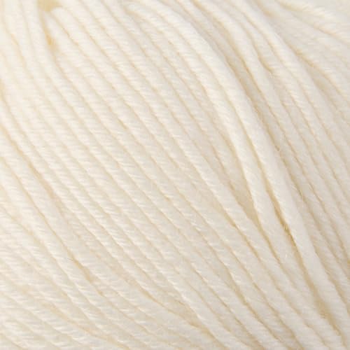 Merino Wool Yarn for Knitting & Crocheting - 35% Wool, 65% Acrylic - color: White, size: 2 Ball