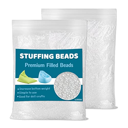 600g/21.2oz Poly Pellets, Weighted Beads, Stuffing for Stuffed Animals | Weighted Beads for Stuffed Animals, Weighted Stuffing Bead for Halloween Christmas Craft DIY Decor - size: 600g