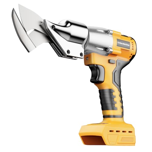 Cordless Metal Shears Compatible with DeWalt 20V Max Batteries | (Tool Only,No Battery)Brushless Motor 400Nm Torque, 14GA Steel Cutter, 360° Rotating Head, LED Light, Multi-Material Cutting