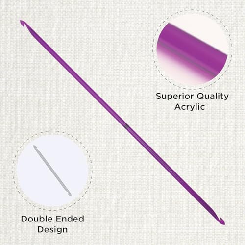 KnitPro Trendz Double-Ended Crochet Hook | US Size H (5mm) - size: US Size H (5mm)