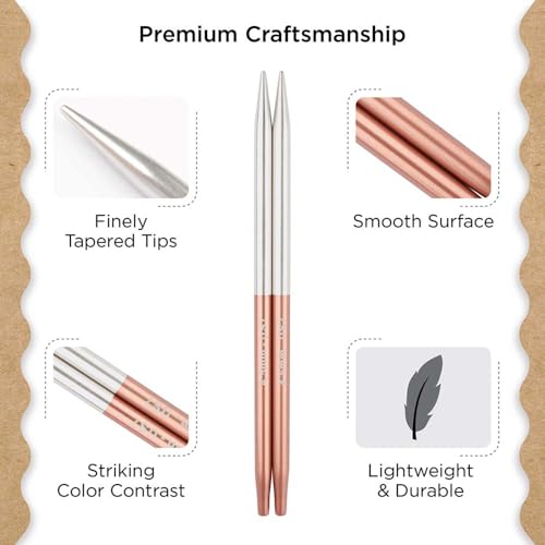 Knitter’s Pride Rosemist Interchangeable Needle 5""(13cm) - US 7(4.5mm) - size: 4.50mm