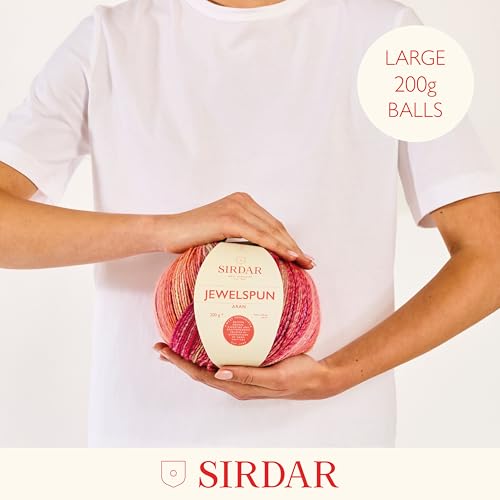 Sirdar Jewelspun Aran - Sunstone Amber (855) - 200g - color: Sunstone Amber