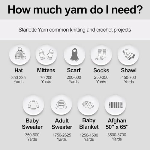 Mary Maxim Starlette, Crochet Yarn, Soft Acrylic Cream Yarn for Afghans, Blankets, Clothing and More, 180 Yards, Cottonwood - 1 Skein - color: Cottonwood
