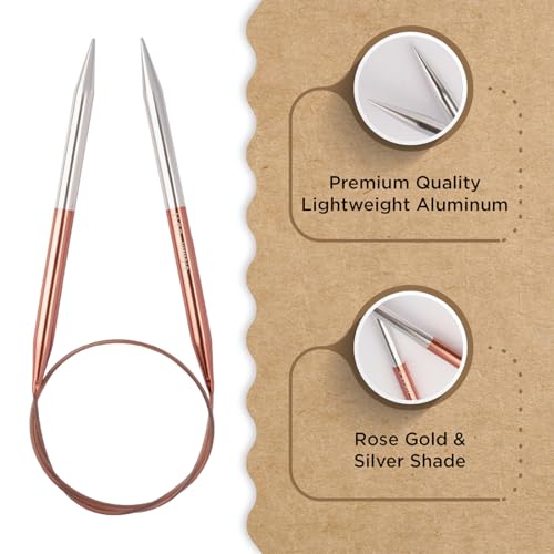 Knitter’s Pride Rosemist Fixed Circular Needles 32""(80cm) - US 11(8mm) - size: 8.00mm