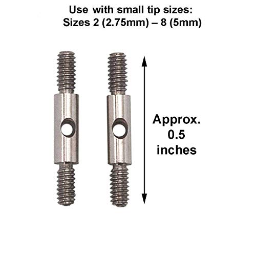 ChiaoGoo Twist, Spin, Swiv360 Cable Connectors Small 2-Pack | Fits all Large Small - size: Small-Needle-Set-Connectors
