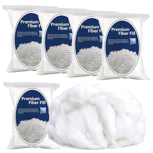 950g/33.5oz Polyester Fiber Fill, Premium Fiber Fill Stuffings, Fluff Stuffing High Resilience Fills Fibers for Stuffed Animal Crafts, Pillow Stuffing, Cushions Stuffing