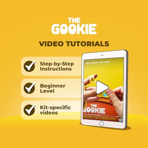 THE GOOKIE Crochet Kit for Beginners - All-in-One Amigurumi Kit with Yarn, Hook, Safety Eyes, Stuffing & Step-by-Step Tutorial for Adults & Teens (Avocado) - color: Avocado