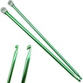 Hobekoee 2Pcs Tunisian Crochet Hook 8mm 10mm,Extra Long Crochet Hook 13.8in Afghan Crochet Needles Aluminum Large Tunisian Crochet for Beginner,Crocheting＆Knitting Lovers - size: 8.0mm/10.0mm