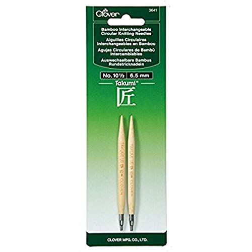 Clover Needlecraft Clover 3641 Needlecraft Takumi No.10.5 Bamboo Interchangeable Circular Knitting Needles