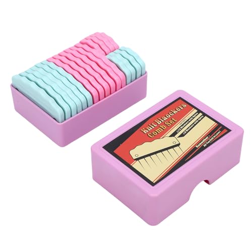 Knit Blocking Pins Kit 20 Pcs Stainless Steel Crochet Blocking Combs 12 Large 8 Small for Sweaters Scarves Shawls, Even Tension Shaping, Time Saving Assembly, Safe Storage Case