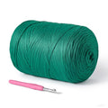 800g T-Shirt Crochet Yarn for Crocheting Crafts/Bags/Basket/Coaster,Hand Knitting Tshirt Yarn for Crochet,228yds T Shirt Yarns with High Elastic Thick Yarns Polyester Fabric（Peacock Green） - color: Peacock Green