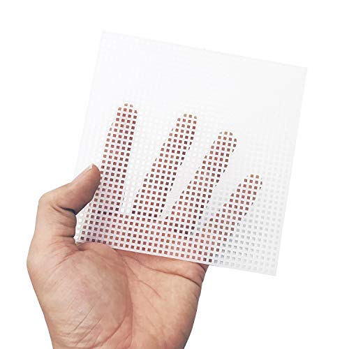 Allazone 52 PCS Mesh Plastic Canvas Sheets 4 Shapes Plastic Canvas for DIY Crafts Embroidery Cross Stitch, Acrylic Yarn Crafting, Knit and Crochet Projects - color: 52 PCS - 4 Shapes