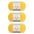 Susan’s Family Soft Cotton Yarn, 3 x 100g, 5 Ply - Aspen Gold | 60% Cotton 40% Acrylic - Soft & Durable- 438 Yards for Knitting & Crocheting - Baby Blankets, Amigurumi, Sweaters & More - color: 06