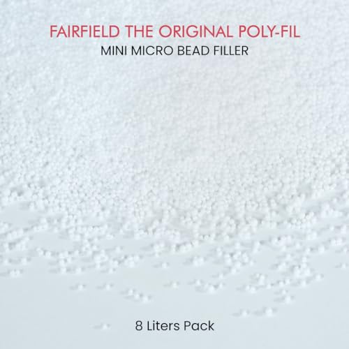 Fairfield Poly-Fil Mini Micro Bead Filler, 8 Liters
