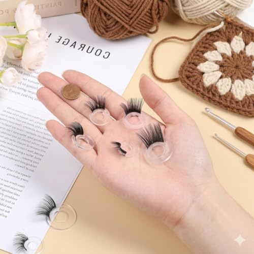 40pcs Doll Eyelashes with 12mm-20mm Eyelash Pads, 5 Sizes for Doll Making, Perfectly Matched with 9mm to 18mm Doll Eyes, Safety Plastic Craft Lashes for Handmade Dolls, Puppets, Bears, Plush Animals - size: 1 count (Pack of 40)