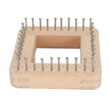 Knitting, Household Handmade Weaving, DIY Handcraft Wood Knitting Board Knitting Tool for Weaving Hat, Scarf, Blanket, Shawl for Children & Adults (10 * 10cm) - size: 10*10cm