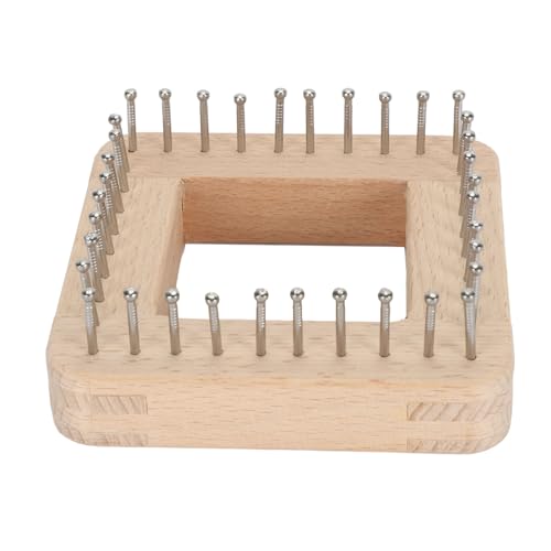 Knitting, Household Handmade Weaving, DIY Handcraft Wood Knitting Board Knitting Tool for Weaving Hat, Scarf, Blanket, Shawl for Children & Adults (10 * 10cm) - size: 10*10cm