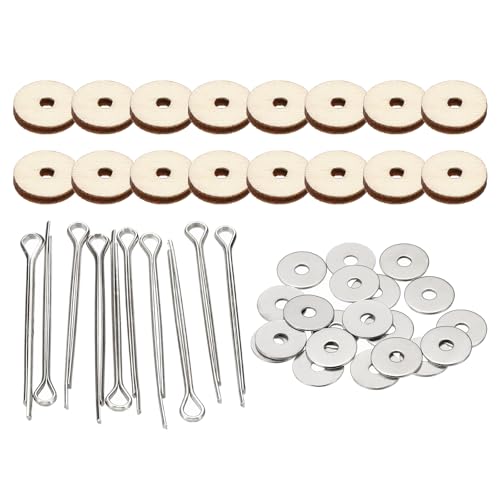 PATIKIL 12mm Doll Joints, 8 Set Removable Cotter Pin Joints Connector and Fiberboard Tray for Bear Limbs Making Head DIY Crafts Accessories - size: 12mm