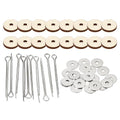 PATIKIL 12mm Doll Joints, 8 Set Removable Cotter Pin Joints Connector and Fiberboard Tray for Bear Limbs Making Head DIY Crafts Accessories - size: 12mm