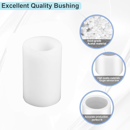 Ice Maker Auger Bushing Compatible with Opal Nugget Ice Maker 1.0 & 2.0 (6-Hole Extruder), Food-Grade Acetal Replacement Bushing to Fix Screeching Grinding Noise & Black Residue in Tank
