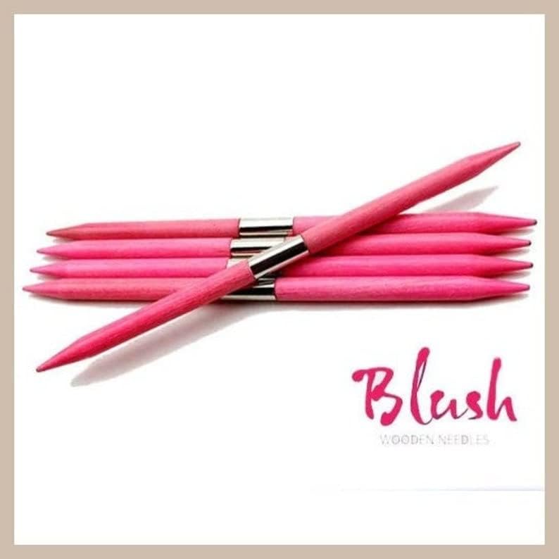Lykke Knitting Needles, Blush 15cm (6”) Double Pointed Needles, Knitting Needles (2.75mm/US 2)