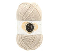 ユザワヤ(Yuzawaya) Natural Alpaca Yarn, DK Weight, 60% Wool 40% Baby Alpaca, 1 Skein (100g), 252 Yards (230m), Beige (Color 2) - World Festa - color: Beige (Color 2)