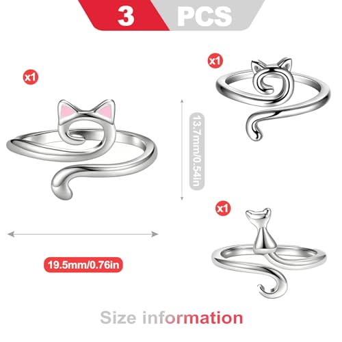 KlayXira 3Pack Adjustable Metal Crochet Tension Ring, Yarn Tensioner for Crocheting and Knitting, Finger Yarn Guide Ring
