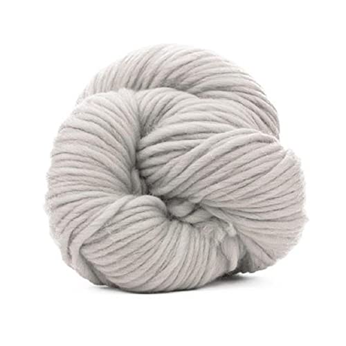 Revolution Fibers | Premium Super Bulky Merino Yarn | 100-Grams of 100% Wool Yarn Chunky Weight, Thick Wool Yarn for Knitting, Crochet, Baby Blanket, Dyed, Felting, Weaving, Lightening White - color: Lightening (White)
