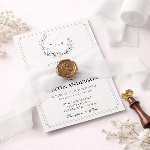 DORIS HOME Handmade Frayed Fringe Chiffon Ribbon 1" x 21Yd White | Fabric Ribbon, For Flower Bouquet/Gift Wrapping/Wedding Invitations/Christmas Decorations/Party Decor - color: White