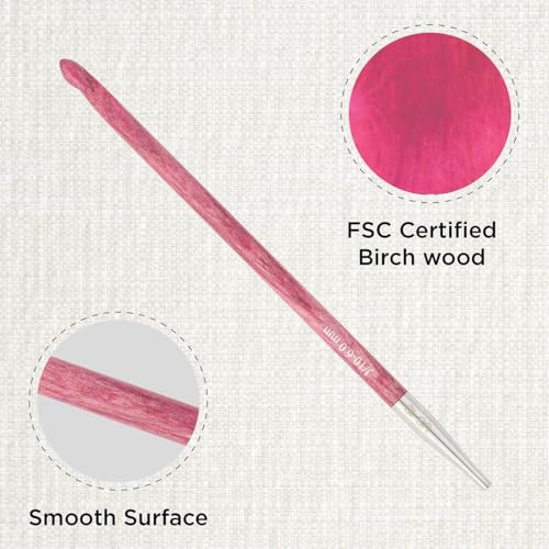 KnitPro Dreamz Afghan/Tunisian Crochet Hook | US Size J (6mm) - size: J (6.00 mm)