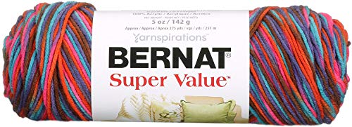 Bernat Super Value Yarn, Ombre, 5 Ounce, Sedona Sunset - color: Sedona Sunset