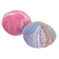 PATIKIL Wool Acrylic Blend Long Pile Yarn 2 Skeins Mohair Yarn Lace Weight for Crocheting Knitting Gloves Hats Socks Scarves, Rose Pink Yellow - color: Rose Pink Yellow