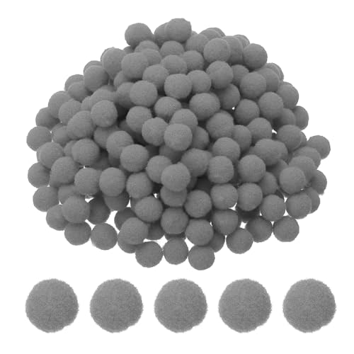 PATIKIL 0.4inch Pom Poms for Crafts, 500pcs Small Pompoms for Crafts Mini Puff Balls Bulk High Elasticity Fuzzy Balls for Hats Christmas Art DIY, Gray - color: Gray, size: 0.4inch