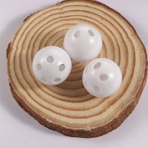 10 Pcs White Rattle Balls Inserts Rattle Box Repair Noise Maker Noise Maker Insert Rattle for Puppet Pet Rattles and Rings