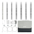KnitPro Stelo Midi Normal Interchangeable Needle Set 5" (13cm) | 7 US Sizes (2.5 to 8) - size: Midi
