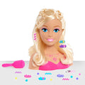 Barbie Fashionistas 8-Inch Styling Head, Blonde, 20 Pieces Include Hair Styling Accessories, Kids Toys for Ages 3 Up by Just Play