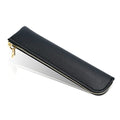 Black pencil case, Small pencil pouch, School Accessories, Pen pouch for men with zipper.… - color: Black