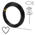 18 Gauge Craft Wire Bendable, 99 Feet 1mm Black Wire Aluminum for Jewelry Bendable Craft for Jewelry Making Wreath, DIY Crafts