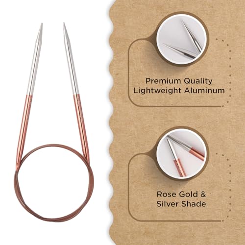 Knitter’s Pride Rosemist Fixed Circular Needles 32""(80cm) - US 10(6mm) - size: 6.00mm