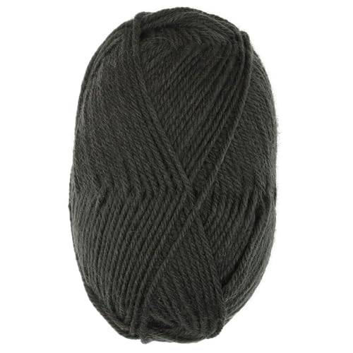 100% Superwash Wool Yarn 3 Skeins 150g DK Weight Knitting Crochet Iron Gray | Sourced from Peru for breathable warmth and 327yd total length per 150g pack ideal for soft baby garments hats and sweater - color: Iron Gray